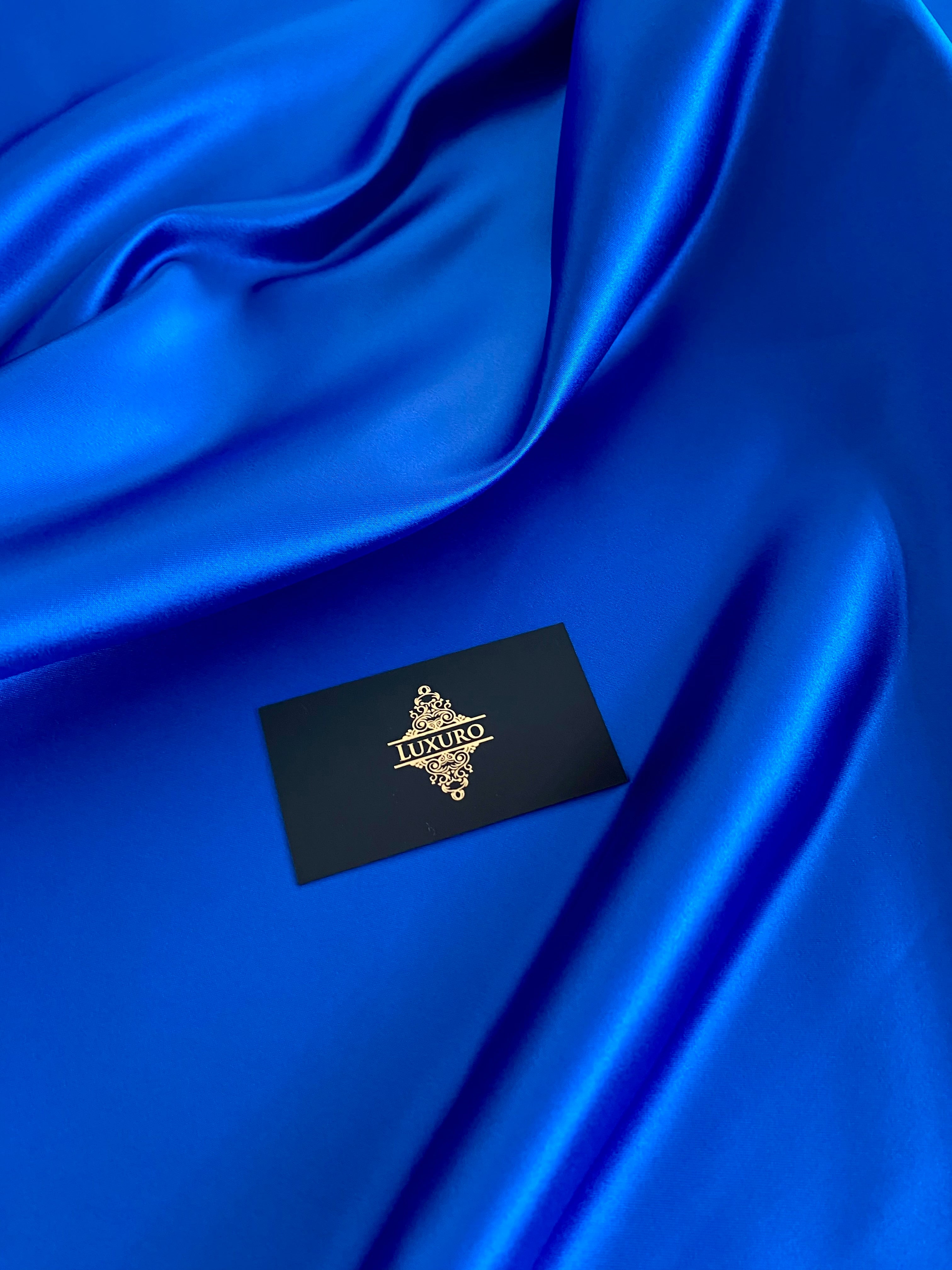 Tafta Fixa Premium Sidefata Albastru Royal