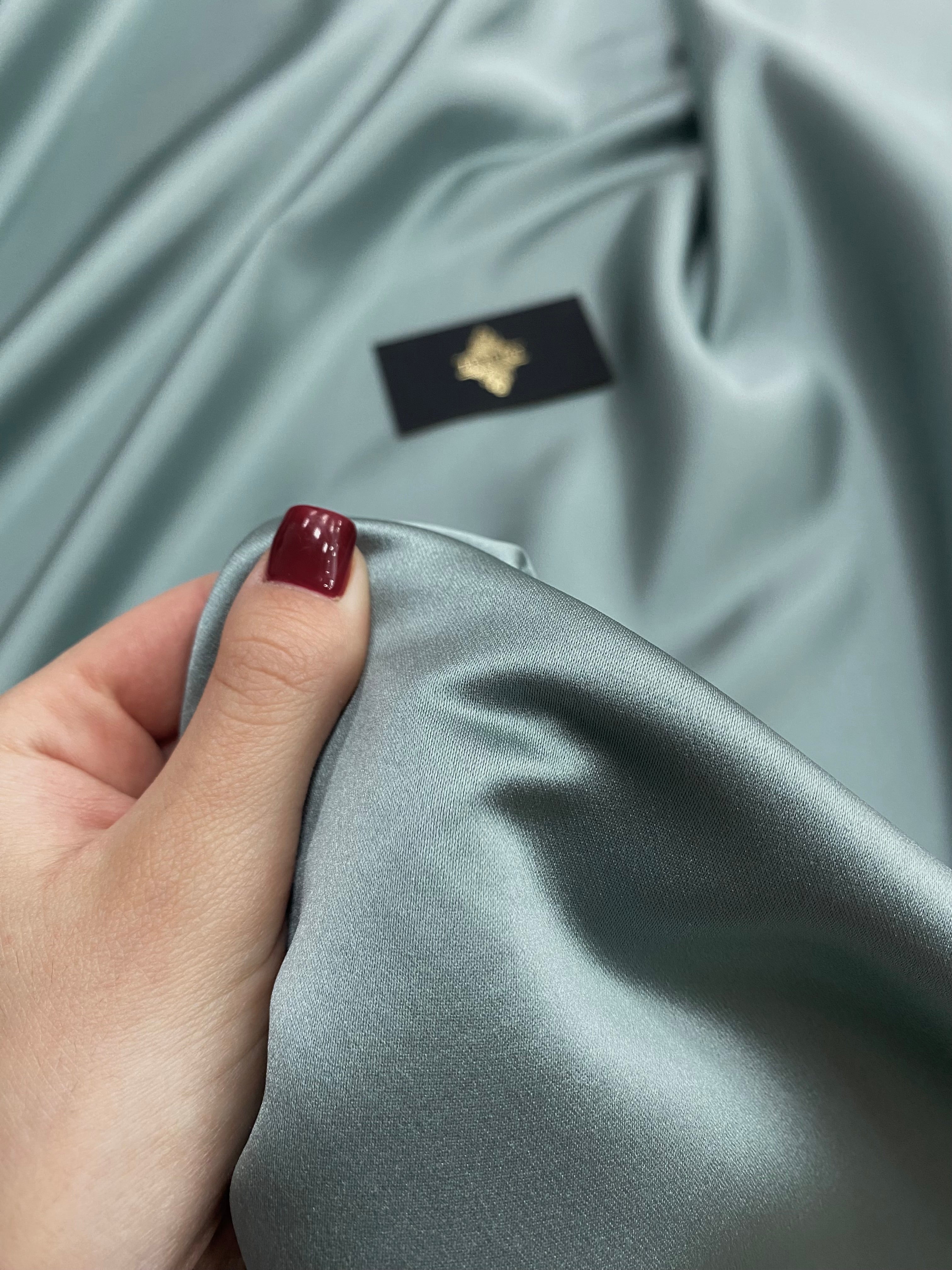 Tafta Fixa Premium Sidefata Verde Ou-de-Rata