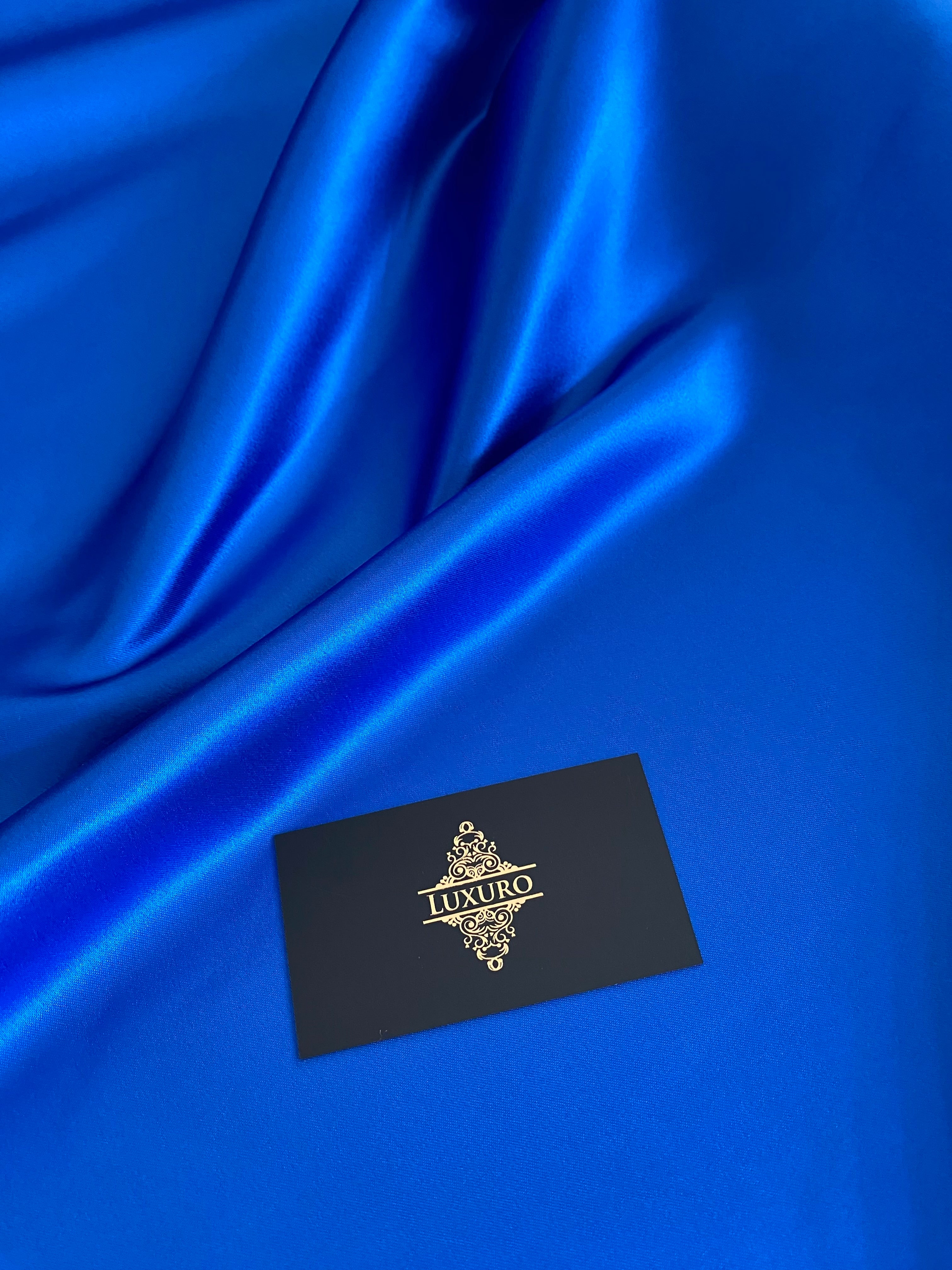 Tafta Fixa Premium Sidefata Albastru Royal