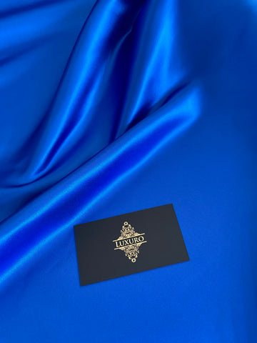 Tafta Fixa Premium Sidefata Albastru Royal