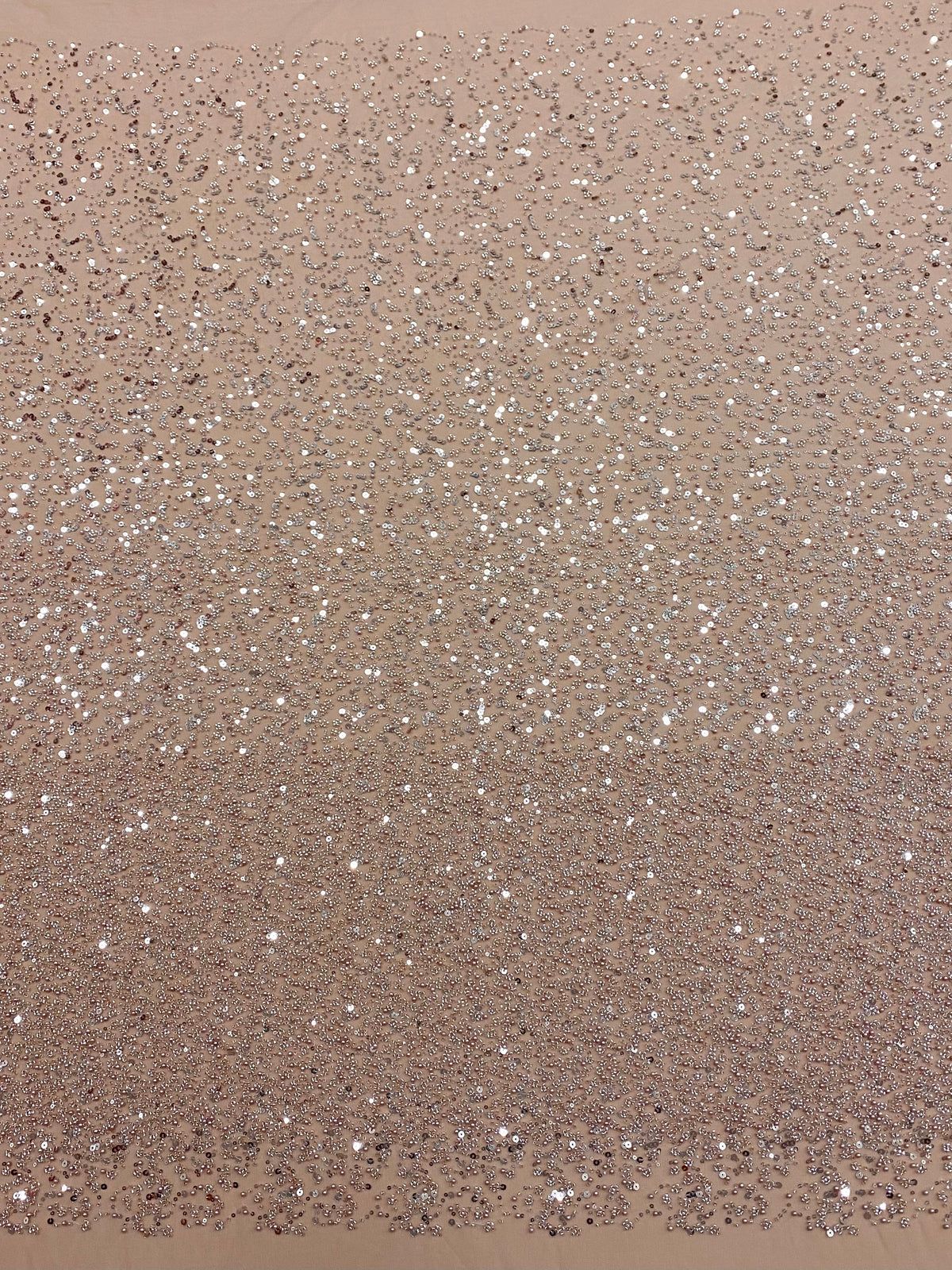 Dantela Couture Auriu Rose in Degrade, cu Perle, Margele si Paiete